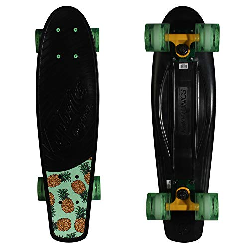 Kryptonics Original Torpedo 22.5 Inch Complete Skateboard - Black Pineapple #TOP4