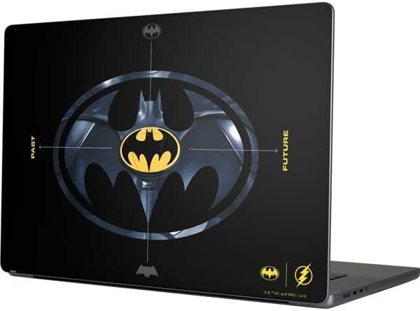 Skinit Decal Laptop Skin Compatible with MacBook Pro 16in (2021) - Officially Licensed Warner Bros The Flash Movie: Batman Multiverse Logos Design