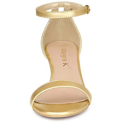 Allegra K Women's Clear Wedges Ankle Strap Transparent Wedge Heel Sandals3