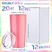 12 Pieces 20 oz Stainless Steel Tumbler Bulk with Lids, Powder Coated Travel Mug Tumblers Double Wall Vacuum Insulated Coffee Tumbler Cup for Hot Cold Water Drinks, 12 Colors