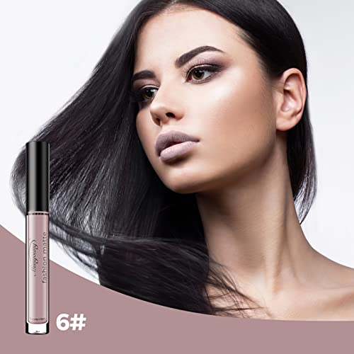 Ropalia Halloween Gothic Matte Liquid Lipstick Makeup- Waterproof Non Stick Cup And Long Lasting Lip Gloss -Non-Fading Black Lipsticks For Masquerade, Cosplay, Halloween Makeup #TOP2