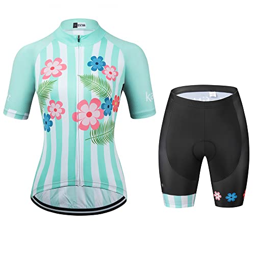 Maillot de cyclisme femme manches courtes vêtement été cycliste route et VTT du XS au 4XL