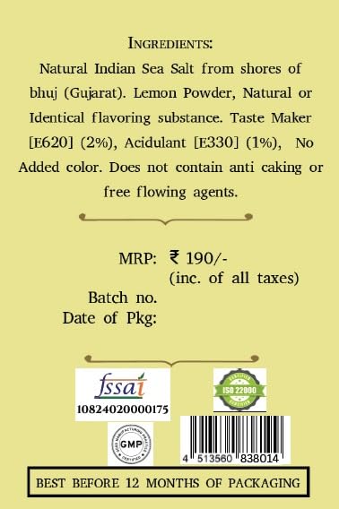 Foodaids Lemon & Lime Salt| Nimbu Salt - 100gm (Cocktail and Mocktail Mix) 2