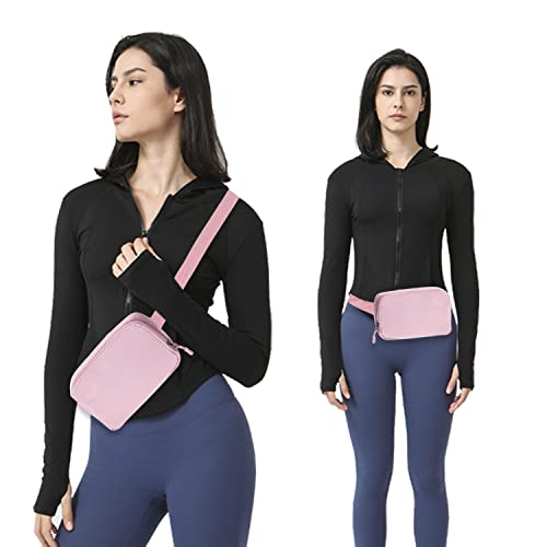 Image of Belt bag Fanny pack crossbody bags for women Everywhere belt bag (pink)