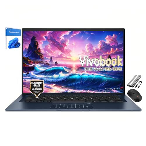 ASUS Vivobook - Computer portatile modello 2025 da 14', Intel 10-Core i5-1334U...