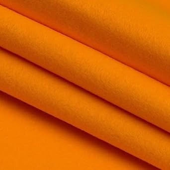 M01652-Try Thin Felt for Puppets Orange 9"x8" Sample Fabric