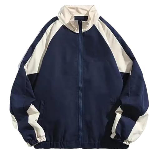 Hip Hop Jacket Men High Street Patchwork Windbreaker Coats Women Thin College Jackets