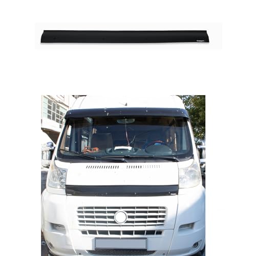 BMY Hood Deflector for Peugeot Boxer 2006-2014, Bug Shield, Black
