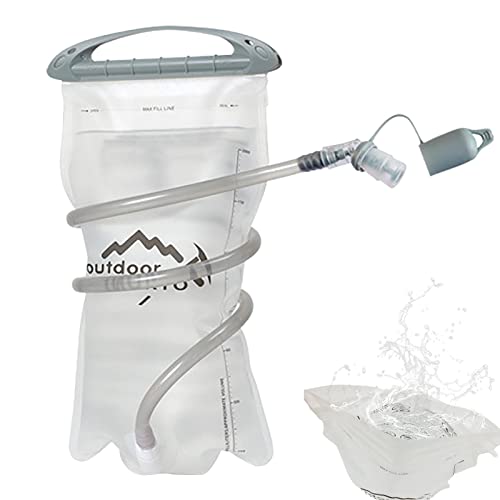 de hidratación de 1,5/2 litros - Depósito de almacenamiento de agua, juego de paquetes de hidratación para senderismo, ciclismo, escalada y ciclismo, gran apertura, bolsas de burbujas