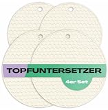 Netrox 4er Set Topfuntersetzer aus Silikon, extrem hitzebeständig