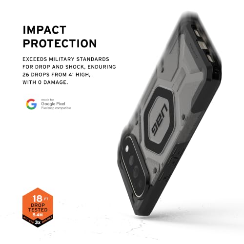 Image of Urban Armor Gear UAG Designed for Google Pixel 11 Pro XL Case, Pathfinder Clear - Compatible with Pixelsnap & Magnetic Charging Transparent Rugged Protective Cover - Ash /Black