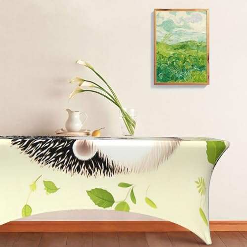 Nappe hérisson pour tables rectangulaires de 1,8 m housse extensible mariage - 8