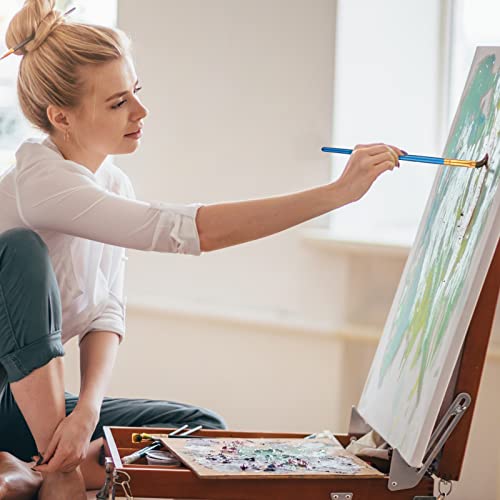 20 Pcs Paint Brushes Set, Include 10 Paint Brushes For Acrylic Painting, 10 Miniature Paint Brushes Triangular Grip Fine Tip, Oil Watercolor Acrylic Paint Brush, Artist Paint Brushes Set #TOP5