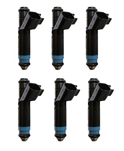 Re-Manufactured Genuine Siemens Set Of 6 Fuel Injectors For 2004-2005 Ford Freestar 3.9L, 4.2L 4F2E-A4B