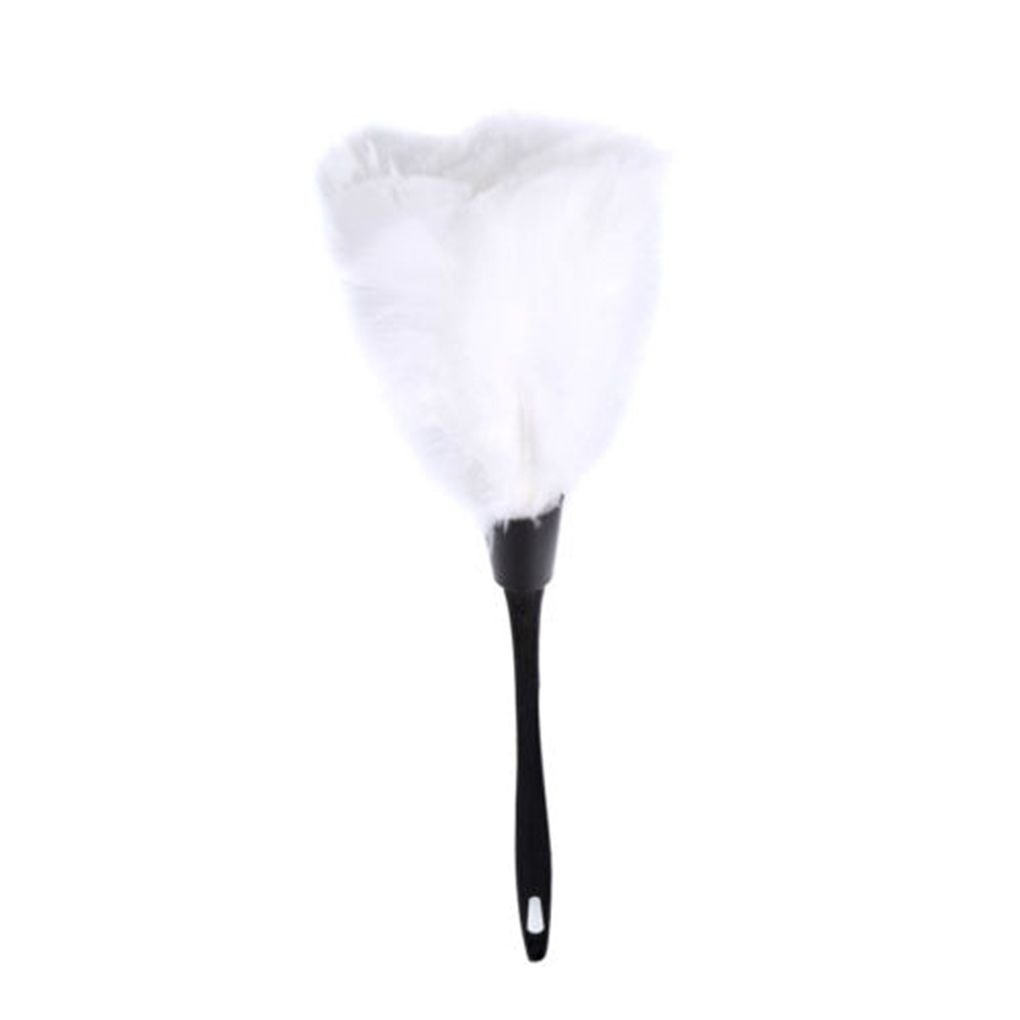 35cm Feather Duster Dust Brush Anti-Static Cleaning Brushes Decorations Computer Keyboard Supplies for Bedroom Bathroom White