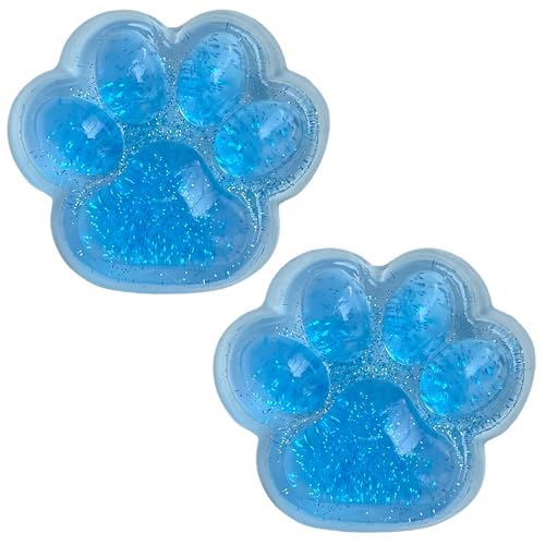 Taba Squishy Cat Paw,Soft and Stress-Relief Squishy Cat Toy,Fun Cat Squishy for Relaxation (Blue)