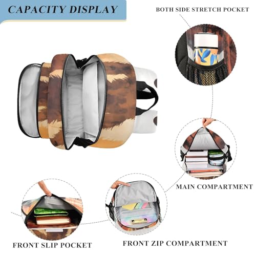 Sasquatch Shadow Forest Backpack Travel Laptop Daypack Shoulder Bag Book Bag Daypack with Reflective Strip 12.9 ×17.7 In4