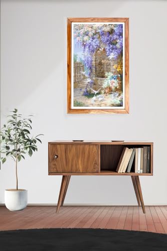 Image of RIOLIS - Spring After E. Bidou 2279, Floral Cross Stitch Kits 11 inchx19, Embroidery for Beginners & Advanced, Crossstitching Kits Adult, Counted Stitching Kit