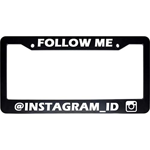 Personalized Custom Follow Me at Your Instagram Username ID Black