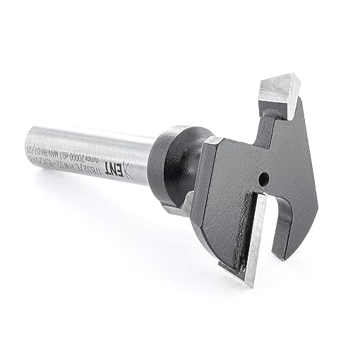 ENT 17832 T-Nutfräser für Regalsysteme HW, Schaft (S) 8 mm, Durchmesser (D1) 32 mm, Nutzlänge (NL2) 20 mm, T 8,7 mm, mit Rundungsprofil, für Haken und Winkel