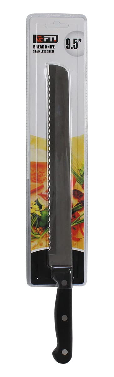 KITCHEN DIVA Premium Stainless Steel Bread Knife | 9.5