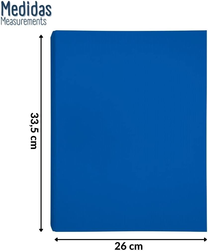 Raylu Paper® - 25mm 4 D-Ring Binder - A4 File Cabinet with Rings for Storing Documents, A4 Size 33.5cm High x 26cm Wide and 4cm Thick Spine (Dark Blue)