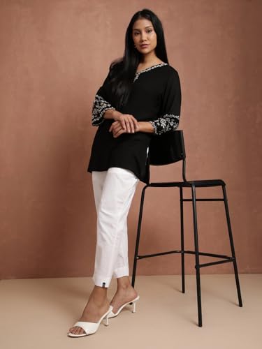 Image of TWIN BIRDS Kurti Pant for Women | 100% Woven Cotton Trousers | Comfortable Straight Fit | Functional Pocket | Daily Ethnic & Casual Wear