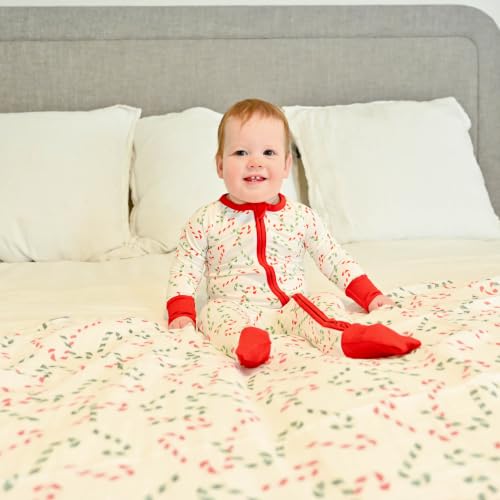 Image of LollyBanks Muslin Swaddle Blanket, 47 x 47 in, Newborn Receiving Blanket