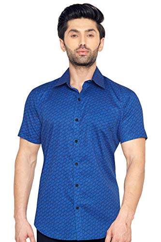 Image of Men's Cotton Printed Half Sleeve Shirt