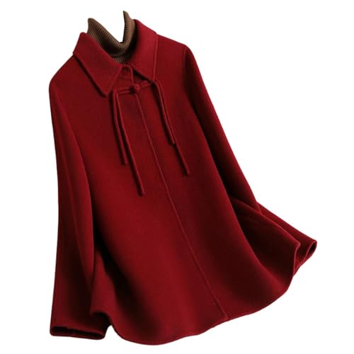 Veste en cachemire rouge style chinois chic pour sublimer vos soirées d'hiver