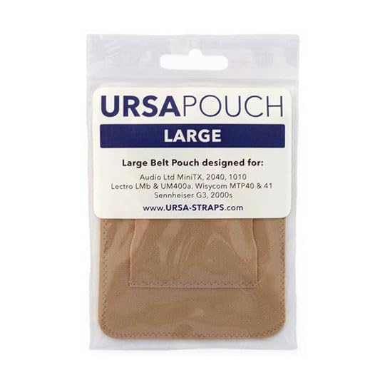 URSA Belt Pouch with Clips - Versatile Rigging for Wireless Transmitters (Beige, Large)