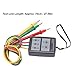 Phase Rotation Meter, 3 Phase Rotation Meter AC 60~600V Phase Sequence Rotation Tester Indicator Detector Meter, Industrial Phase Rotation Tester with LED, 3 Clip,Storage Bag