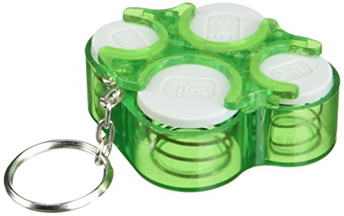 Key Chain Coin Holder Organizer Assorted Colors (Green)