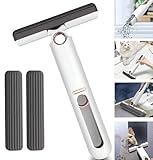 VROKLA Mini Mop for Kitchen, Floor, Glass, Car & More - 2 Sponges, Self Squeeze, Strong Absorbent, Wet & Dry Use, Multicolour, ABS & Sponge Material