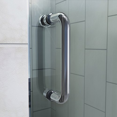 Dreamline Flex Semi-Frameless Pivot Shower Door In Chrome, 38-42 In Width X 72 In Height, 1/4 In. (6Mm) Certified Clear Tempered Glass, Engineered For Smooth Pivoting Open And Close. Shdr-22427200-01 #TOP7
