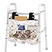 Uacyareni Walker Bags for Folding Walker Cute Cat Floral Foldable Walker Storage Bag with Big Capacity Cup Holder for Walkers for Seniors Walker Accessories