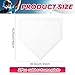 MAQUITA Baseball Home Plate Throw Down Baseball Bases Heavy Duty Pitcher's Mound Rubber Bases for Softball Kickball Practice Pitching Hitting, White