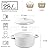 DELLING 28 Oz Soup Bowls with Handles and Lids, Large French Onion Soup Bowls, Ceramic Soup Crocks for French Onion, Oven Safe Bowls for Chili, Beef Stew, Cereal, Pot Pies, Bowls Set of 4, White