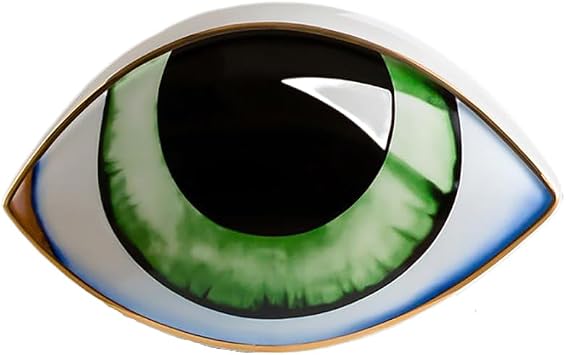 Ceramic Evil Eye Home Decor Modern Abstract Art Ceramic Decoration Ornaments for Living Room Dining Room Office Cabinet Bar Shelves Table Center Pieces Color-3