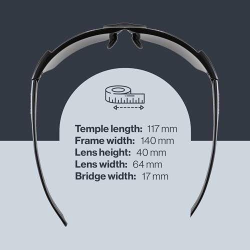 uvex sportstyle 114 - okulary outdoorowe unisex - z powłoką lustrzaną - w komplecie trzy wymienne szybki z filtrem kategorii 0, 1 i 3 - black matt/silver - one size
