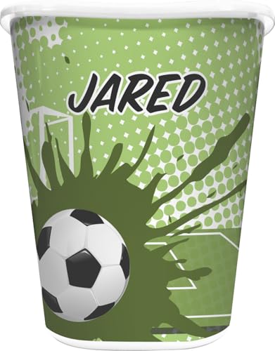 YouCustomizeIt Personalized Soccer Waste Basket - Double Sided (White)
