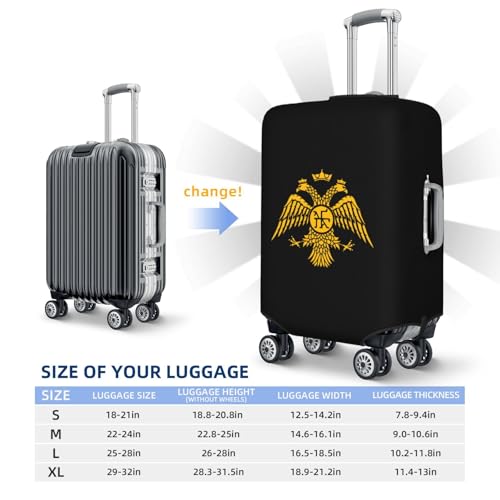 Byzantine Eagle Army Luggage Cover, Suitcase Cover Suitable for 18-32 inch luggage2
