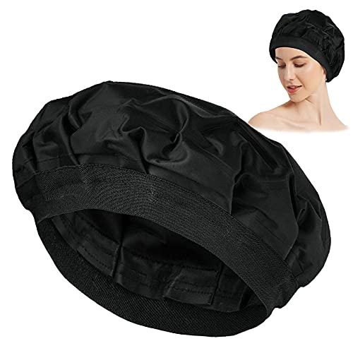 Cordless Deep Conditioning Heat Cap-One Size Fits All Kinds of Hair.For Natural Curly Textured Hair. Hair Steamer for Hair And Scalp .Microwave Thermal Gel Cap for home treatment(Gift for Women)