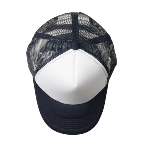 Image of TZ Promise Men Women Foam Trucker Hat Mesh Cap Solid Colors Lightweight with Adjustable Snapback Collection