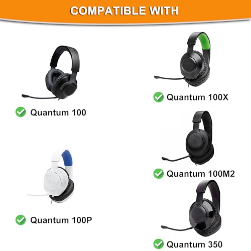 Coussinets JBL Quantum 100 350 en tissu maille noir Defean - 2