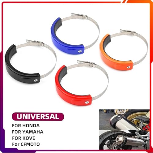 Protección térmica para tubo de escape de moto con aislamiento circular de 140 mm 2