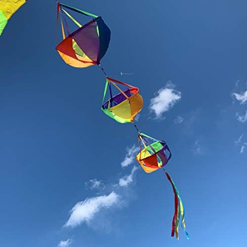 9KM DWLIFE 62" Windsock Colorful Flag Spinner Wind Measurement For Garden Yard Outdoor Decoration