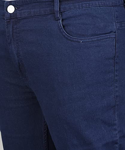 Image of STUDIO NEXX Regular Fit Cotton Lycra Blend Black Jeans