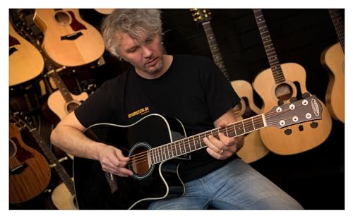 Classic Cantabile WS-20 BK Guitare Folk Noir - Les Beatles, Paul McCartney, John Lennon, RIngo Starr, George Harrison Classic Cantabile WS-20 BK Guitare Folk Noir – Image 3