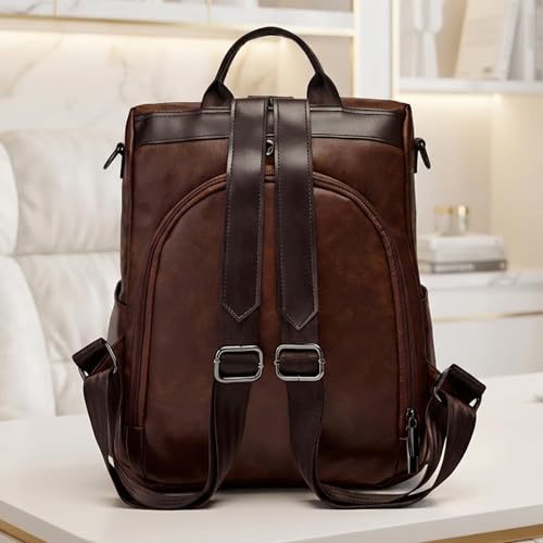 Image of VISMIINTREND Backpack for Women | Stylish Vegan Leather Backpack Bags for Women | College Bag for Girls | Office, Travel & Daily Use | Trendy Women Backpack | Gift for Wife, Sister & Friend